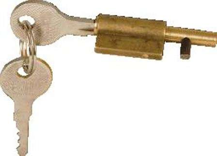 Mackie Keyhole Blocker Brass