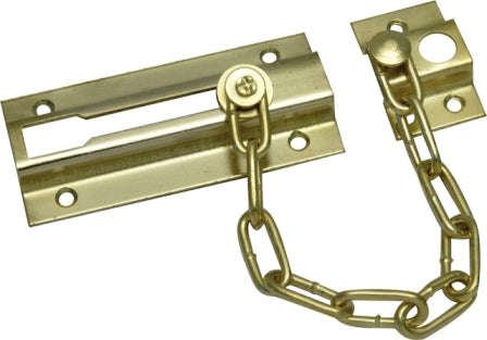 Mackie Door Chain Brass Plated