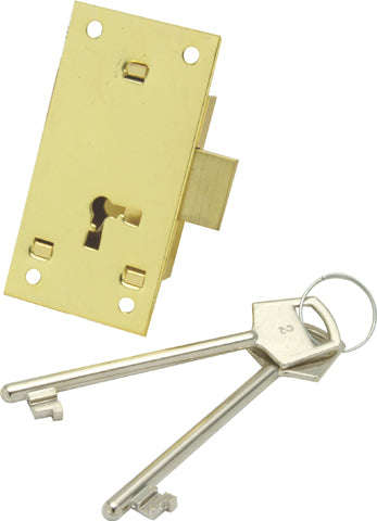 Mackie Lock Cupboard Brass 2 L2 K 75 Mm Set