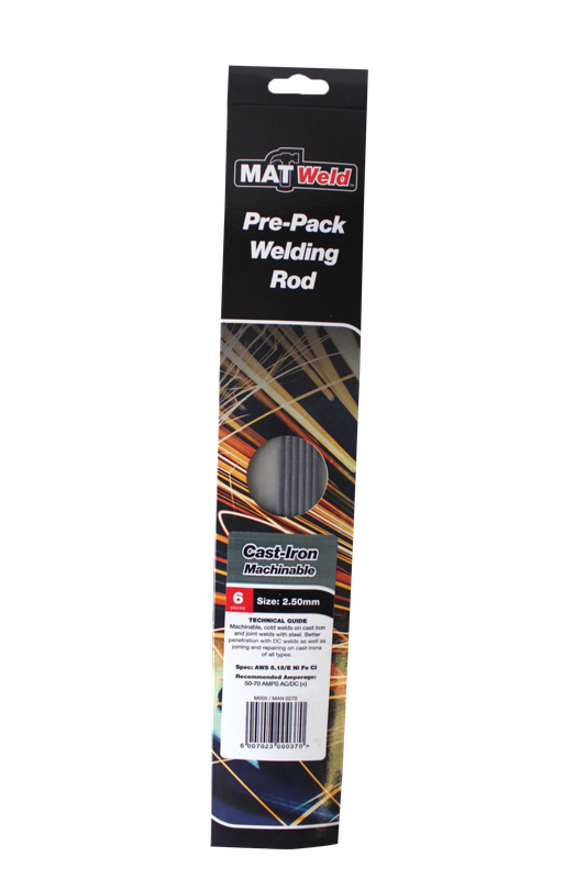 Matweld P/P Rods Cast Iron 2.5 Mm P/6