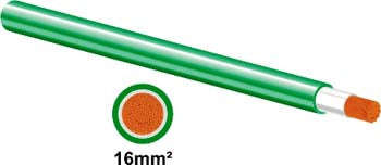 Matweld Welding Cable 16 Mm2 Green 6 M
