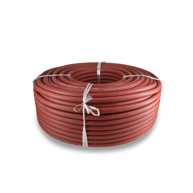 Hose Gas Ribbed Act Red 8 Mmx100 M Mweld