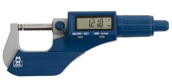 M&W Micrometer Digital Ext 0 25 Mmx.001 Mm