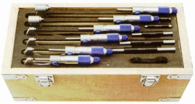 M&W Micrometer Set 6 Pc 0 150 Mmx.01 Mm