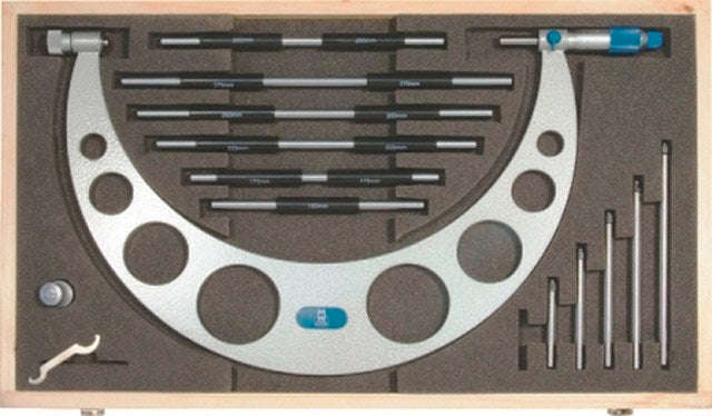 M&W Micrometer W/Anvils 150 300 Mmx.01 Mm