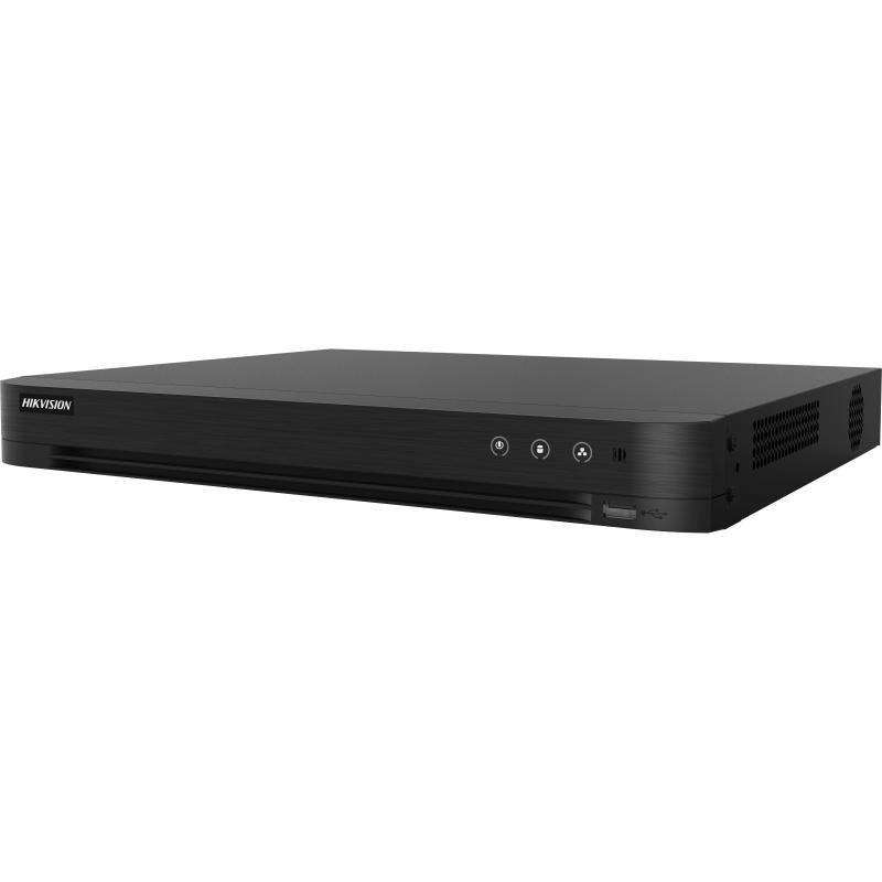 Hikvision - AcuSense 16ch 1080p DVR 2 SATA up to 10TB Motion 2.0 false alarm filtering 16 audio i...