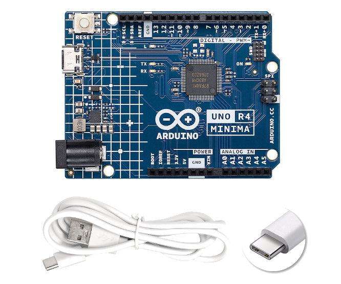 Arduino Uno R4 Minima Board With Usb C Cable 70x50mm Mb0120