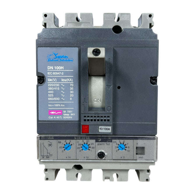 Mccb / Circuit Breaker Adjust 100 A 3 P From 60 A 100 A Mccb Adm3 Dn 100 H3