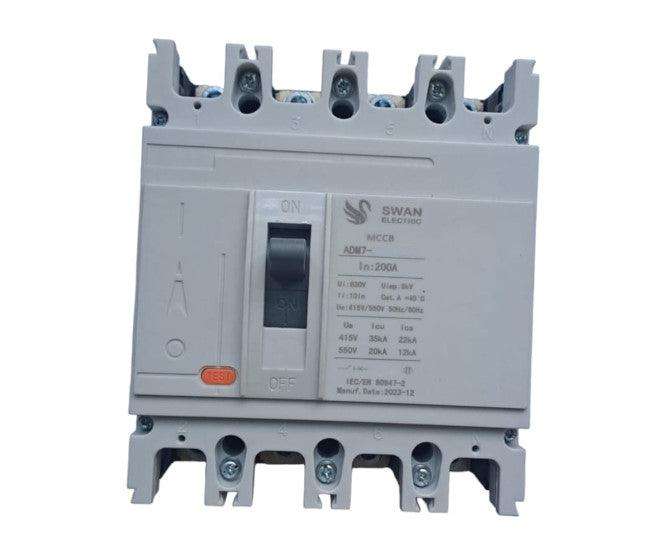 Mccb / Circuit Breaker 4 P 250 A Icu=35k A Ics=22k A Mccb Adm7 250 S4250