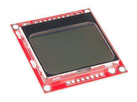 Nokia 5110 Lcd Display Module Red Pcb Md0065