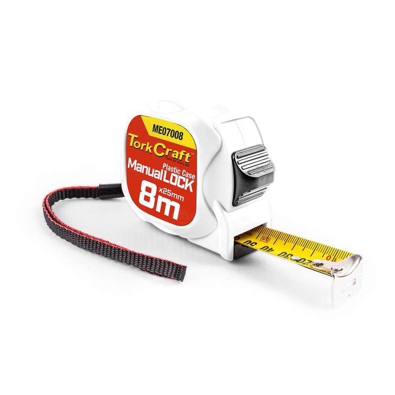 Measuring Tape M/Lock 8 M X 25 Mm Plastic Casing