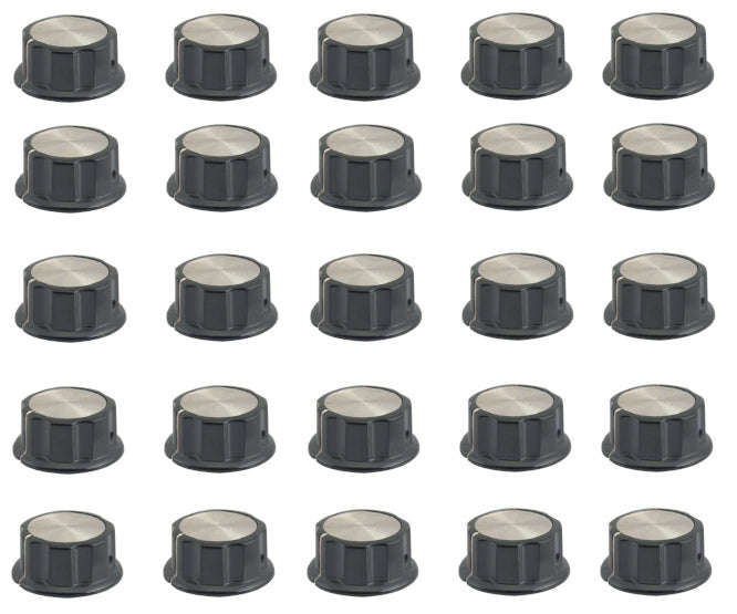 Knob Silver With Marker 45x21mm 6.4mm Hole 50/Bag Mf A05 6.4