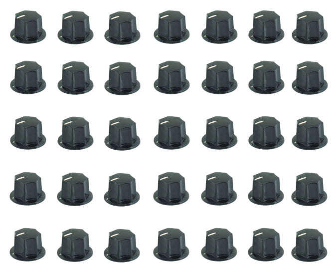 Knob Pla Blk Scr Lin 34x18x6.4 50/Box Mf B03
