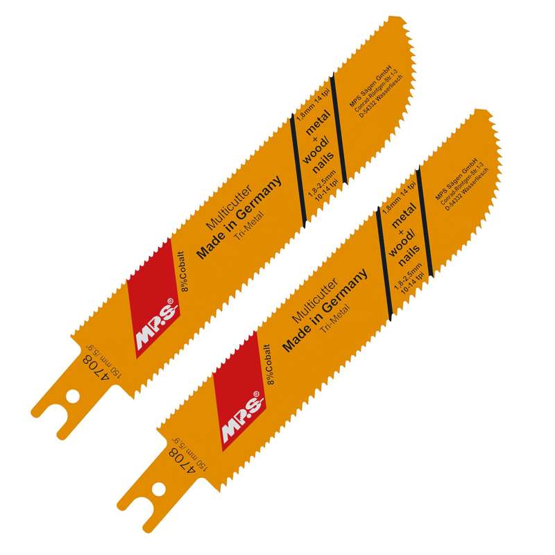 Sabre Saw Metal&Wood 130 Mm Multicutter U Shank 14 Tpi 2/Pk