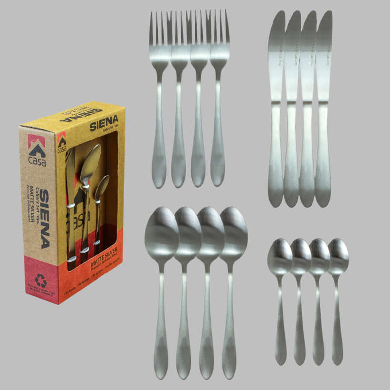Cutlery Set 16 Pc Steel