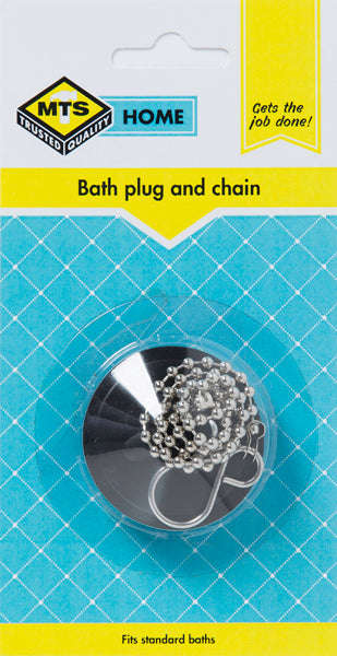 Mts Home Plug Bath Pvc Black & Chain