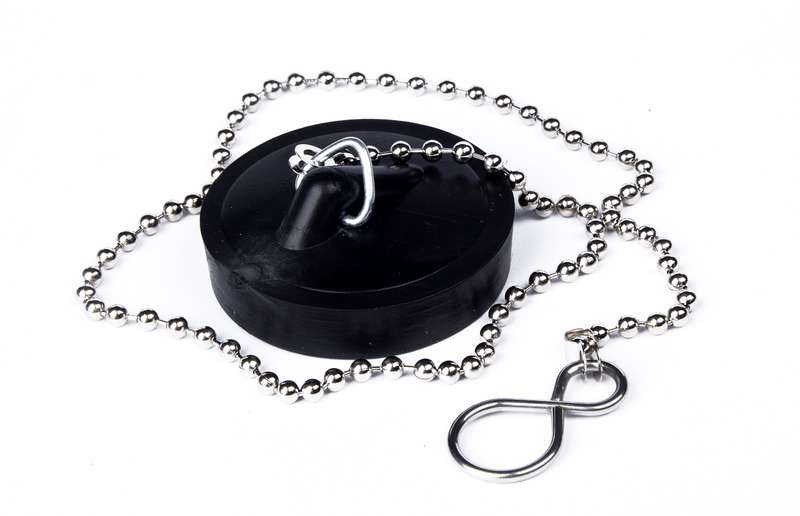 Mts Home Plug Bath Pvc Black & Chain
