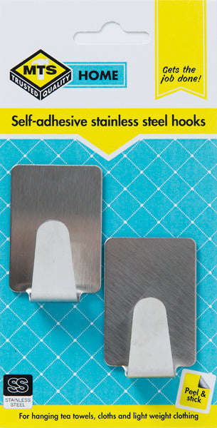 Mts Home Rectangle Hooks Ss Med P/2