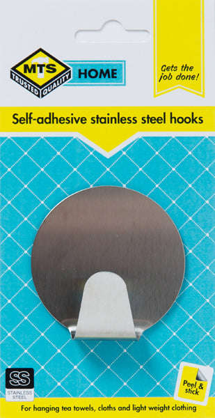 Mts Home Round Hook S/S Med P/2