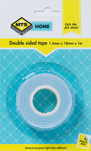 Mts Home Double Sided Tape 1.5 X18 Mmx1 Mm