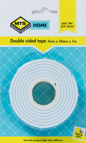 Mts Home Double Sided Tape 3 Mmx24 Mmx1 M