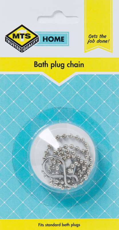 Mts Home Plug Bath Pvc White & Chain