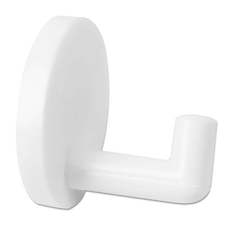 Mts Home Robe Hook Pvc White P/2
