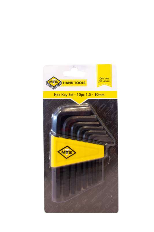 Allenkey Set Mts 2.5 10 Mm 10 Pc