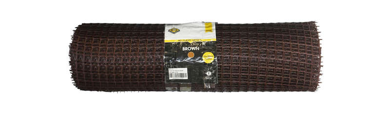 Plastic Netting Mts Brown 30 X30 1 X25 M