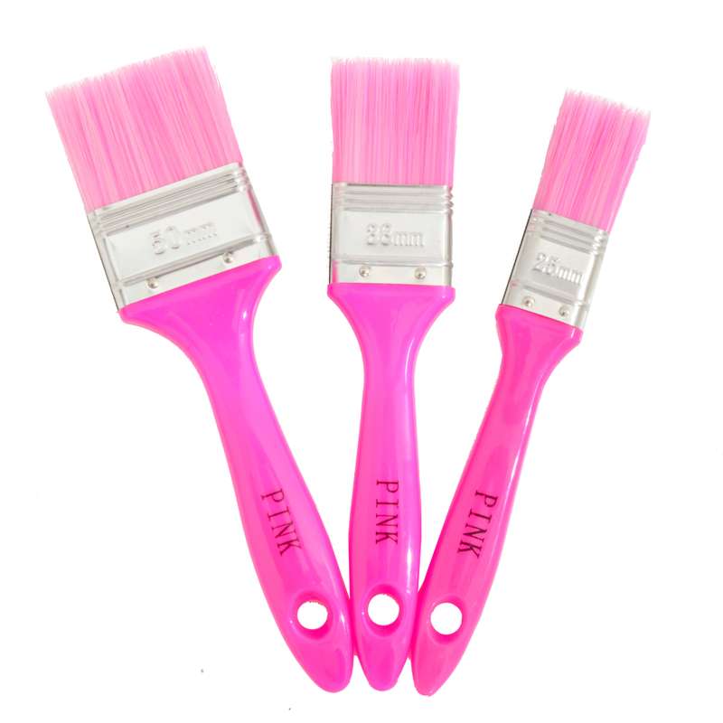 Brush Paint Set Pink 3 Pce Paint The Town