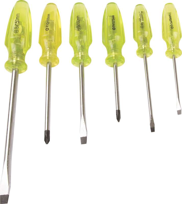 Screwdriver Mts Set B/T Plas 6 Pc 26664