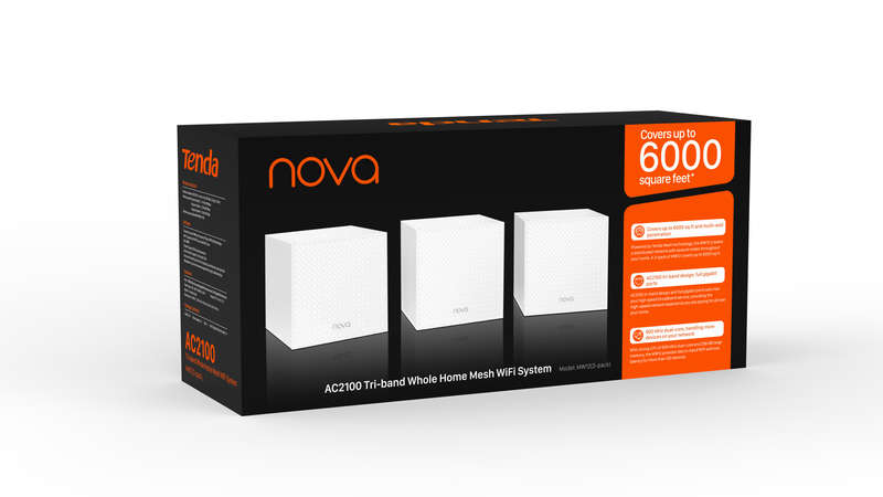 Tenda Whole Home Mesh Tri-Band Ac2100 3p