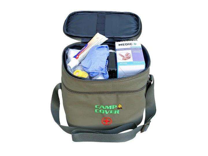 Camp Cover Medical First Aid Bag Kitted Khaki