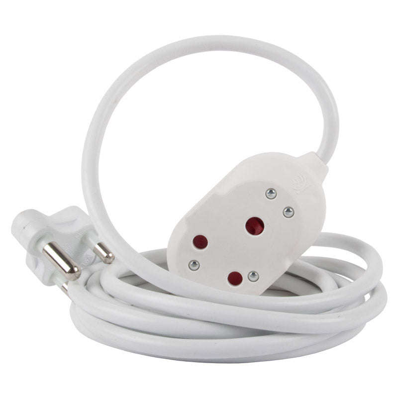 Nexus Extension Cord White Dbl 10 M 1.5 Mm 16 A