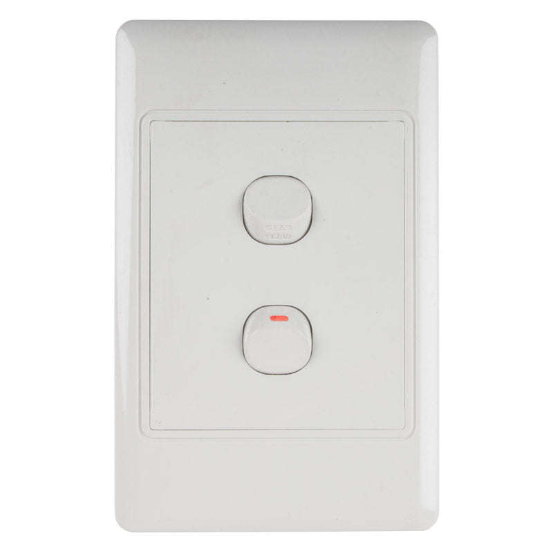 Nexus Light Switch With Cover 16 Amp 4 X2 1 Way 2 L