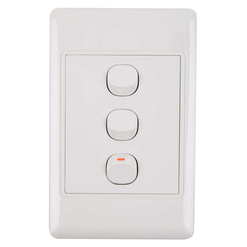 Nexus Light Switch With Cover 16 Amp 4 X2 1 Way 3 L