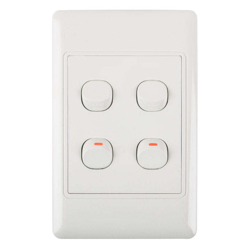 Nexus Light Switch With Cover 16 Amp 4 X2 1 Way 4 L