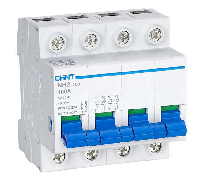 Din Rail Mount Isolator 100 A 4 P Nh2 100 4 P 100 A