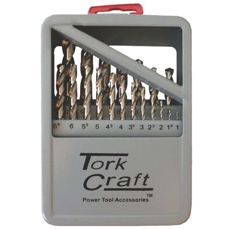 Drill Bit Set 19 Pce Hss Ground Bright Finish