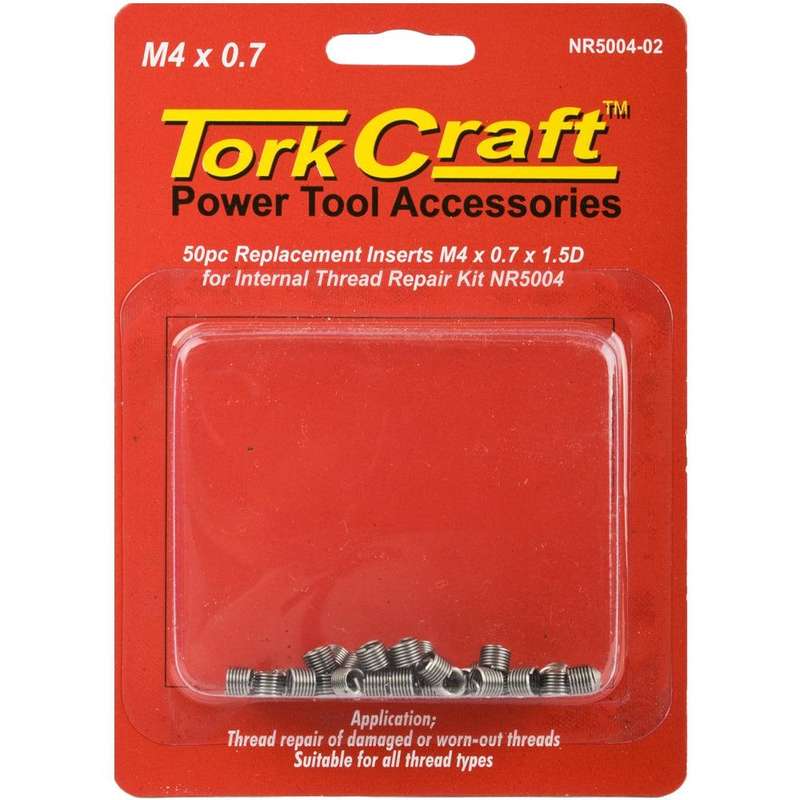 Thread Repair Kit M4 X 0.7 X1.5 D Repl. Inserts For Nr5004