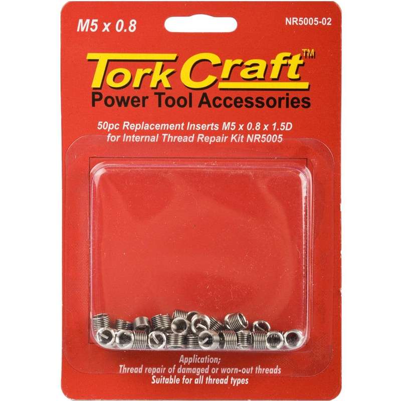 Thread Repair Kit M5 X 0.8 X 1.5 D Repl. Inserts For Nr5005