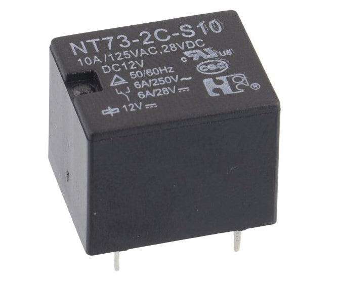 Relay Spdt 10 A 12 Vdc Pcb 5 Squ Nt73 2 C S10 Dc12 0.36