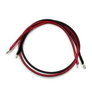 10mm2 7 AWG DC Charging and Battery Cable 100CM Red and Black Pair With 8mm Ring and Pin Lugs