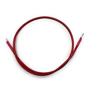 10mm2 7 AWG DC Charging and Battery Cable 200CM Red With 8mm Ring and Pin Lugs