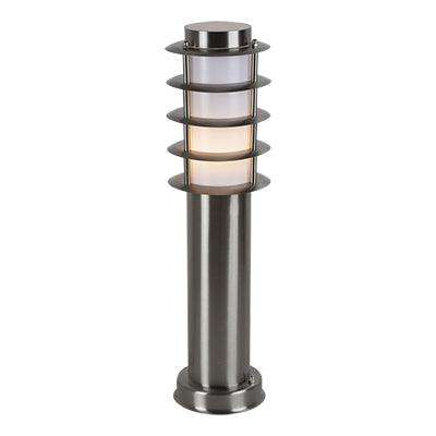 Stainless Steel Grid Pedestal Satin Chrome