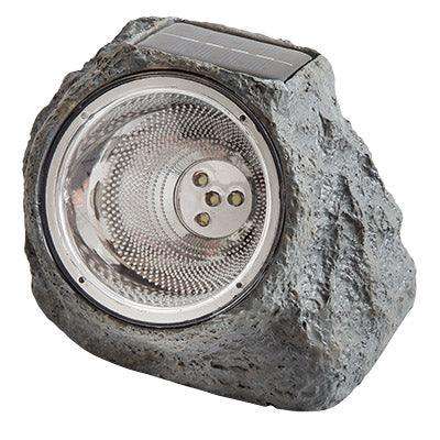 Solar Garden Rock Light Grey