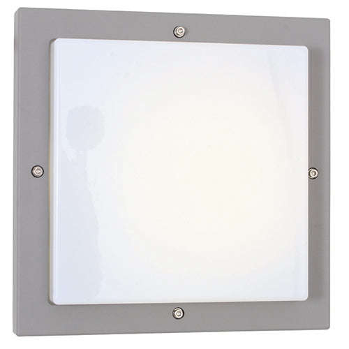 ***Basso Square Bulkhead Silver 2x11w