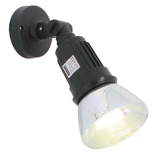 Plastic W/Light 1x Par38 Black