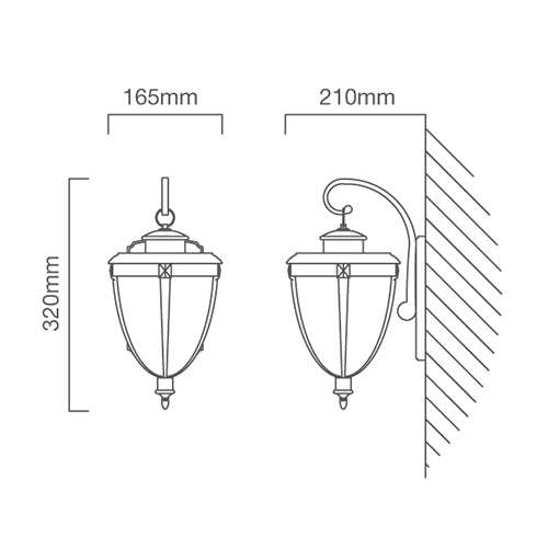 Lantern Alab. D/Facing Black/Silver