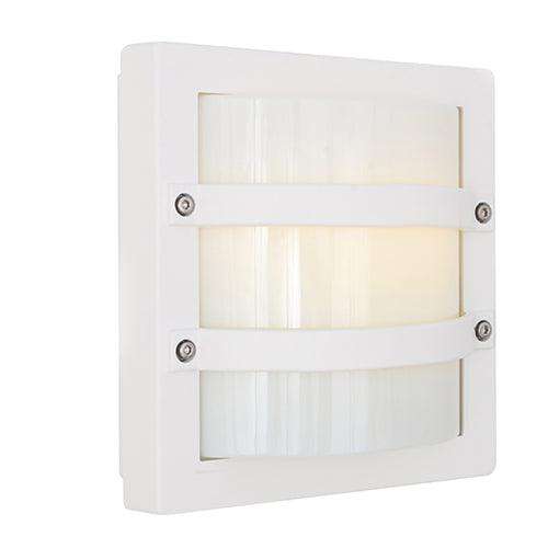 Largo Bulkhead 240mm White E27 1x60w